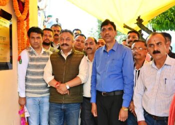 रोहित ठाकुर ने घुंघलीधार में 1.23 करोड़ के विद्युत नियंत्रण केंद्र के आधुनिकीकरण परियोजना का किया शिलान्यास