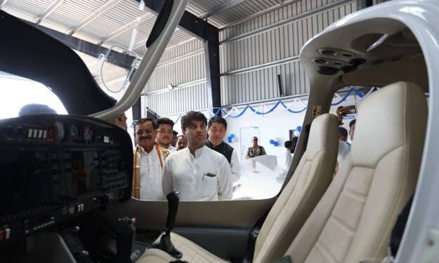 Yotiraditya M Scindia inaugurates three Flight Training Academies in Khajuraho, Madhya Pradesh
