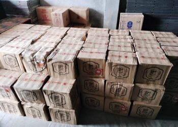 पुलिस ने बरामद की खुंण्डियां के चौंकी नामक स्थान पर शराब की बड़ी खेप