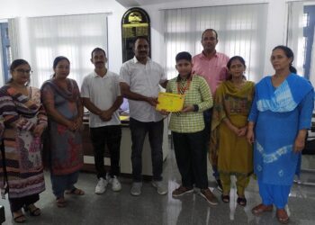 जूडो के गोल्ड मैडलिस्ट हर्ष पुरस्कृत