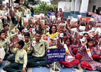 इनर व्हील क्लब सोलन मिड टाउन द्वारा माध्यमिक पाठशाला सपरून में करवाई कई प्रतियोगिताएं