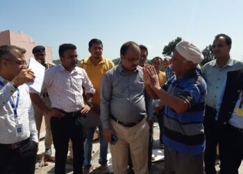 केंद्रीय टीम ने ज़िला के आपदा प्रभावित क्षेत्रों का दौरा कर नुकसान का लिया जायज़ा।