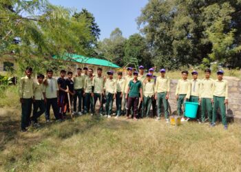 राजकीय वरिष्ठ माध्यमिक पाठशाला कल्याडा में स्वच्छता अभियान का आयोजन