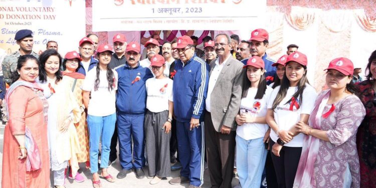 मुख्यमंत्री ने राज्य स्तरीय मैराथन (रेड रन) का शुभारम्भ किया