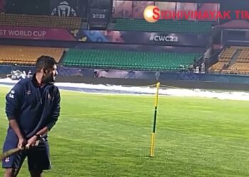 ICC World Cup Update : नीदरलैंड की टीम ने आज  स्टेडियम पंहुचकर  प्रैक्टिस कर Dharamshala की पिच का भी जायजा लिया।