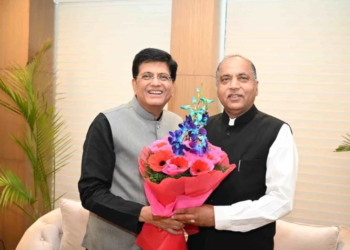 दिल्ली पहुंचे जयराम, पीयूष गोयल से मिले; इंडस्ट्रियल डिवेलपमेंट स्कीम के तहत मिली मदद के लिए कहा शुक्रिया