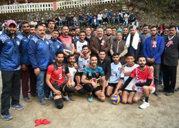 ग्राम पंचायत पंदराणू में पंचायत स्तरीय वॉलीबॉल प्रतियोगिता का शुभारंभ