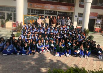 तिब्बती चिल्ड्रन विलेज स्कूल के बच्चों ने हिमाचल प्रदेश केंद्रीय विश्वविद्यालय के शाहपुर परिसर का दौरा किया।