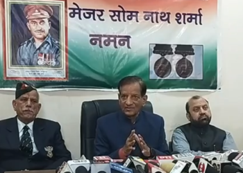 मेजर सोमनाथ की याद में बनेगा स्मारक : कांगड़ा–चंबा सांसद किशन कपूर