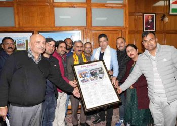 मुख्यमंत्री ने हि.प्र.सचिवालय सेवाएं कर्मचारी संगठन के कैलेंडर का विमोचन किया