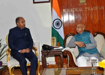 Himachal : राज्यपाल से नेता प्रतिपक्ष ने भेंट की। 