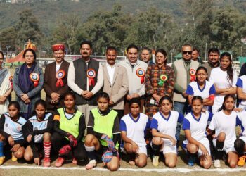 मंडी में महिलाओं की नॉर्थ जोन इंटर वर्सिटी फुटबॉल चैंपियनशिप प्रतियोगिता शुरू