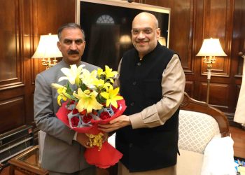 अमित शाह से मिले सीएम सुक्खूा, सहायता राशि देने का आग्रह किया