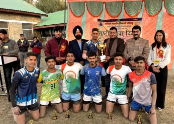 खेलो भारत द्वारा युवा पखवाड़े के तहत आयोजित कबड्डी प्रतियोगिता दूसरे दिन एसके कबड्डी अकैडमी विजेता रही