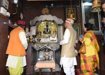 राज्यपाल ने बिलासपुर के डोहकेश्वर धाम में मूर्तियों की प्राण प्रतिष्ठा में भाग लिया