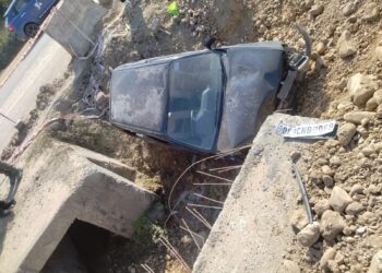 आल्टो कार अनियंत्रित एक व्यक्ति की मौत और तीन घायल