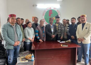 Kullu : दिनेश सेन बने प्रेस क्लब के ऑनरेरी लाइफ टाइम सदस्य