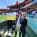 Art Meets Cricket: IPL Chairman Arun Dhumal and Celebrated Artist Andy Brown Share Moments at Dharamshala Test