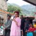 भाजपा प्रत्याशी और बालीवुड अभिनेत्री कंगना रनौत चंबा जिले के भरमौर क्षेत्र के दौरे पर