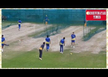 चैन्नई सुपर किंग्स के खिलाड़ियों ने नेट अभ्यास में लिया भाग, धोनी ने स्टेडियम में की प्रैक्टिस