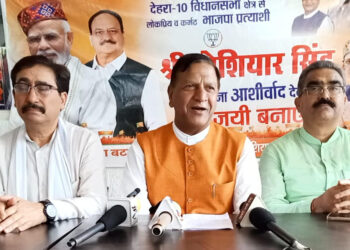 हिमाचल में पति-पत्नी और मित्रों की सरकार चल रही है : राजीव बिंदल