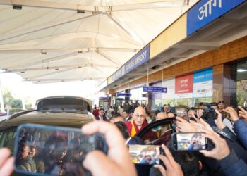 Dalai Lama Returns to Dharamshala After Six-Week Stay in Karnataka