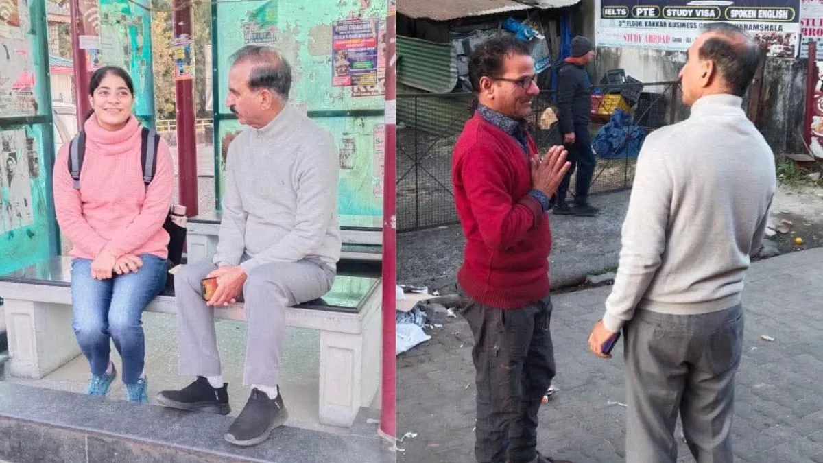  Chief Minister Sukhu interacted directly with the people during his morning walk.