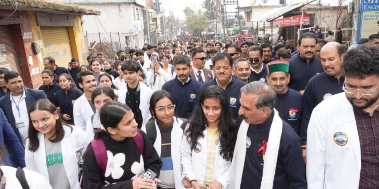 धर्मशाला में एंटी-चिट्टा वॉकथॉन ,मुख्यमंत्री सुखविंदर सिंह की अगुवाई में नशामुक्त हिमाचल की गूंज