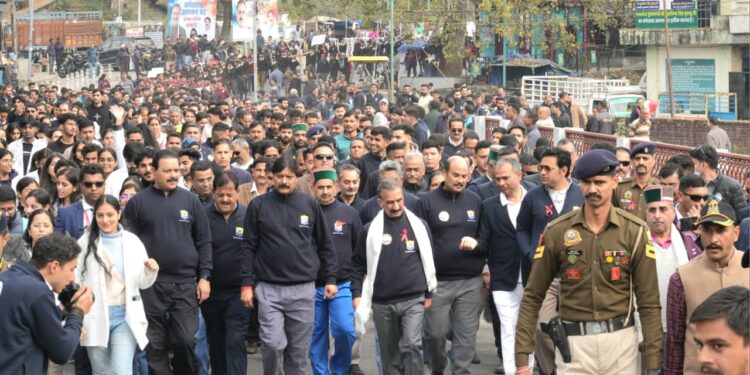 धर्मशाला में एंटी-चिट्टा वॉकथॉन ,मुख्यमंत्री सुखविंदर सिंह की अगुवाई में नशामुक्त हिमाचल की गूंज