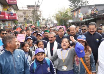 धर्मशाला में एंटी-चिट्टा वॉकथॉन ,मुख्यमंत्री सुखविंदर सिंह की अगुवाई में नशामुक्त हिमाचल की गूंज