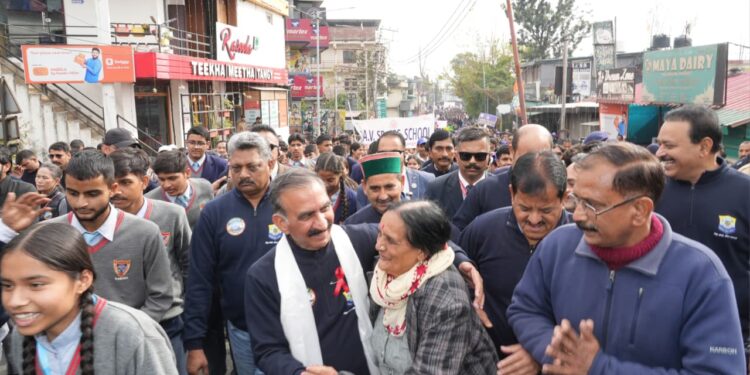 धर्मशाला में एंटी-चिट्टा वॉकथॉन ,मुख्यमंत्री सुखविंदर सिंह की अगुवाई में नशामुक्त हिमाचल की गूंज