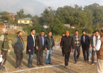 तपोवन में हलचल बढ़ी: बिंदल ने मंच से सुरक्षा तक हर व्यवस्था का लिया जायज़ा