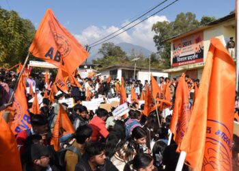 छात्राओं पर पुलिस लाठीचार्ज से उभरी सुक्खू सरकार की सच्चाई, अभाविप ने किया कड़ा विरोध