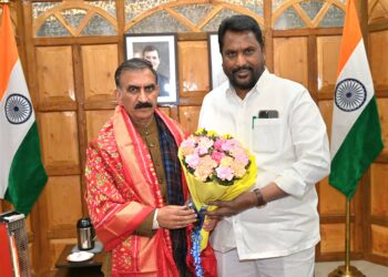 तेलंगाना के मंत्री अदलुरी लक्ष्मण कुमार ने मुख्यमंत्री सुक्खू से की मुलाकात, राइजिंग ग्लोबल समिट 2025 के लिए दिया आमंत्रण