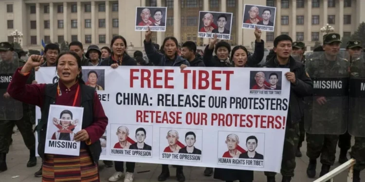 Protests in Tibet: China detains dozens of people.