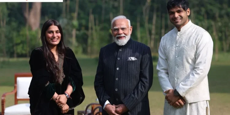 Olympic champion Neeraj Chopra met Prime Minister Modi