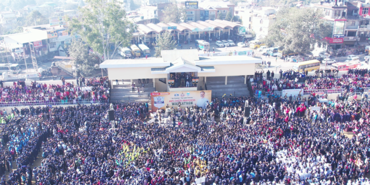 हमीरपुर में मुख्यमंत्री सुक्खू के नेतृत्व में चिट्टा विरोधी मेगा वाकथान: 15,000 लोग जुड़े अभियान से