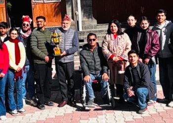 संजौली कॉलेज के विद्यार्थियों का राज्य युवा महोत्सव में प्रथम स्थान