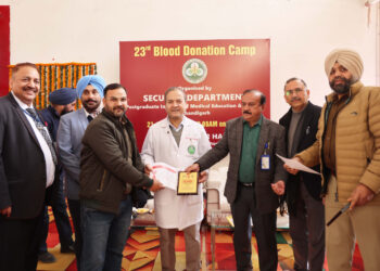 Honouring Netaji’s Ideals Through Service: PGIMER Organises 23rd Mega Blood Donation Camp