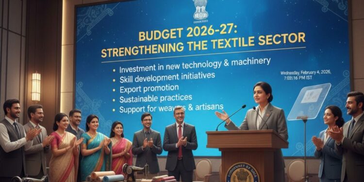 Budget 2026-27 towards strengthening the textile sector