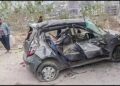 Horrific road accident in Akhara Bazaar, car-jeep collides violently