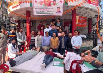 हमीरपुर में बलिदान दिवस के उपलक्ष्य पर विशाल रक्तदान शिविर