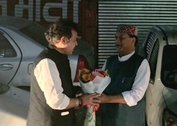 भाजपा प्रदेश प्रभारी श्रीकांत शर्मा का शिमला आगमन, पार्टी मुख्यालय में हुआ भव्य स्वागत