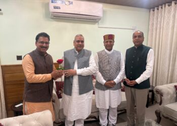 भाजपा राष्ट्रीय उपाध्यक्ष सौदान सिंह का मंडी आगमन—कार्यकर्ताओं ने किया भव्य स्वागत