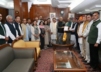 लोकतंत्र और संविधान बचाने के लिए राज्यपाल से मिला भाजपा प्रतिनिधिमंडल