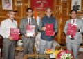 लोकायुक्त न्यायमूर्ति चंद्र भूषण बरोवालिया ने राज्यपाल कविन्द्र गुप्ता को सौंपा वार्षिक प्रतिवेदन